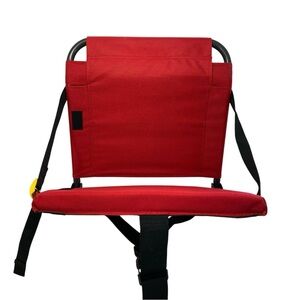 Dicks Sporting Goods Stadium Padded Seat Red Steel Outdoors Game Water Resistant